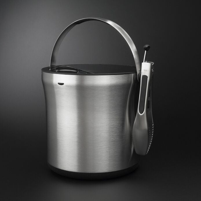 Steel Ice Bucket & Tong Set - US 7999