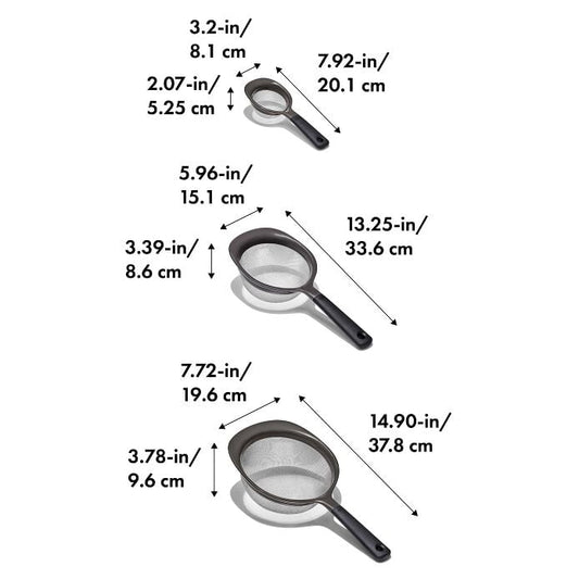 OXO Good Grips 3 Piece Strainer Set - US 9984