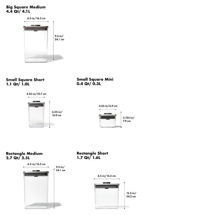 Steel 6-Piece POP Container Set - US 1095