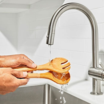 Beechwood Salad Servers – 2-Piece Set - US 9048