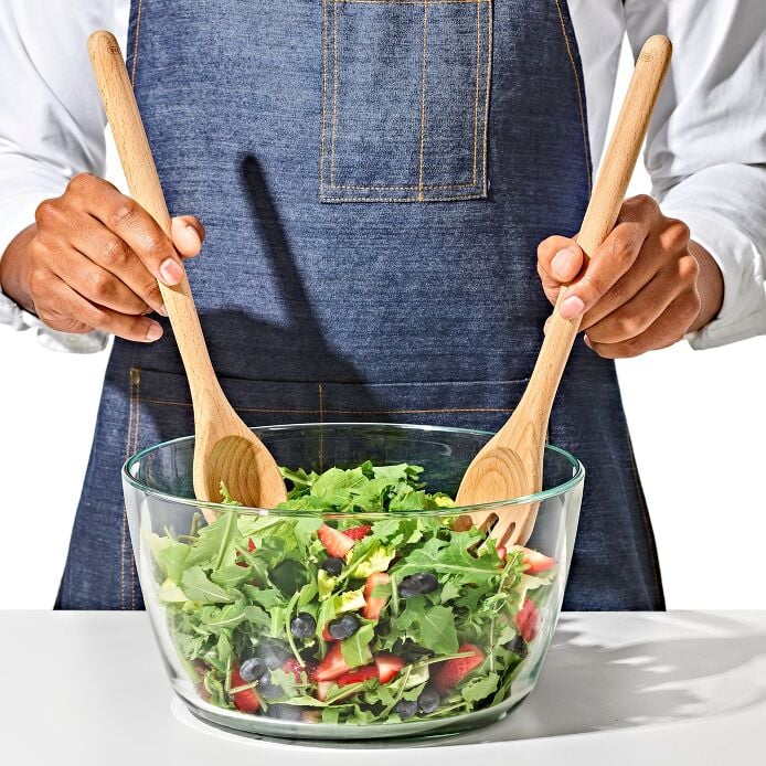 Beechwood Salad Servers – 2-Piece Set - US 9048