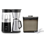 9-Cup Coffee Maker & Steel Coffee POP Container (1.7 Qt) with Scoop Bundle - US 8057
