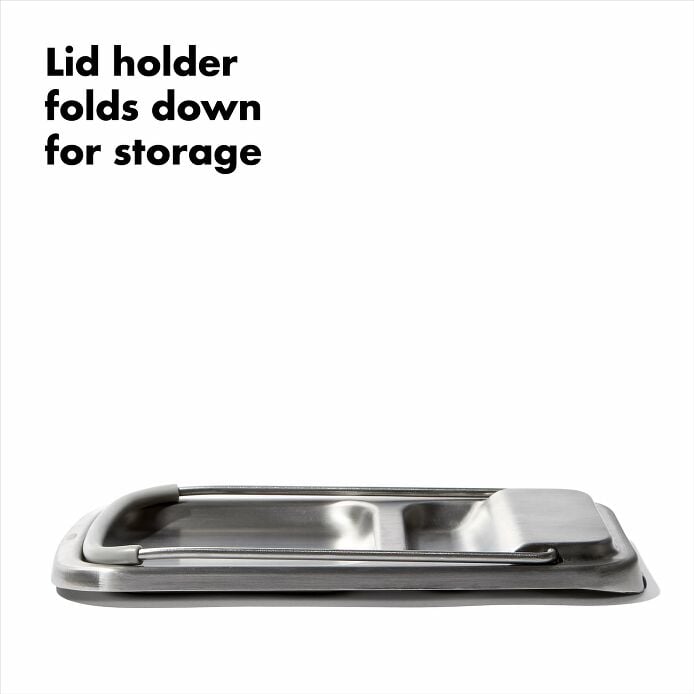 Stainless Steel Spoon Rest with Lid Holder - US 1984