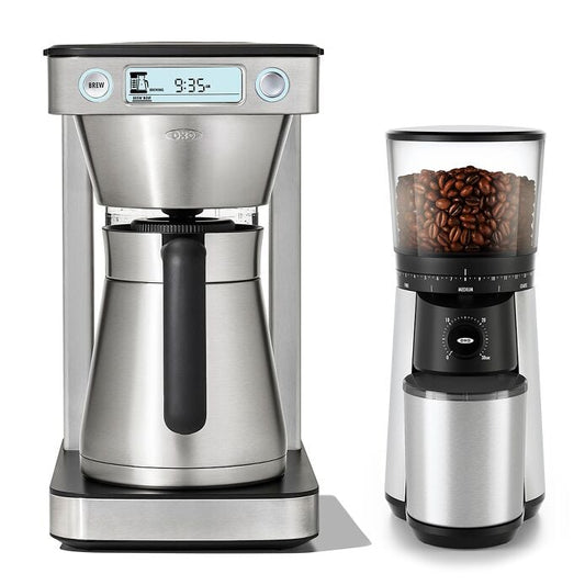 12-Cup Coffee Maker with Podless Single-Serve Function & Conical Burr Coffee Grinder Bundle - US 9412