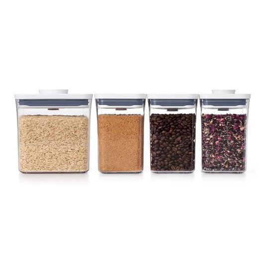 POP Container - Big Square Short (2.8 Qt.) & 3-Piece POP Container Value Set Bundle - US 5830