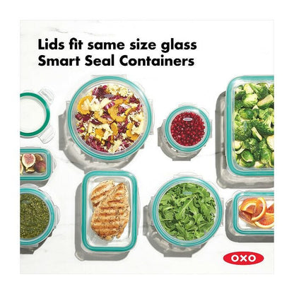 8 Piece Smart Seal Glass Round Container Set - US 9876