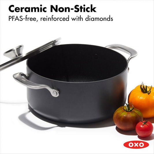 Ceramic Professional Non-Stick 5QT Stock Pot with Lid - US 6312