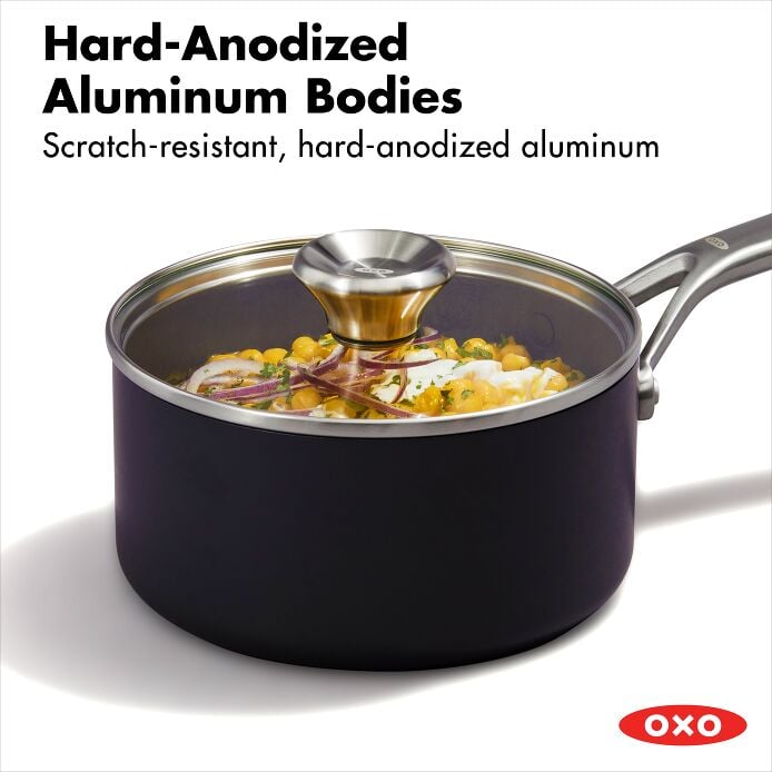 Ceramic Professional Non-Stick 4-Piece Saucepan Set - US 5456
