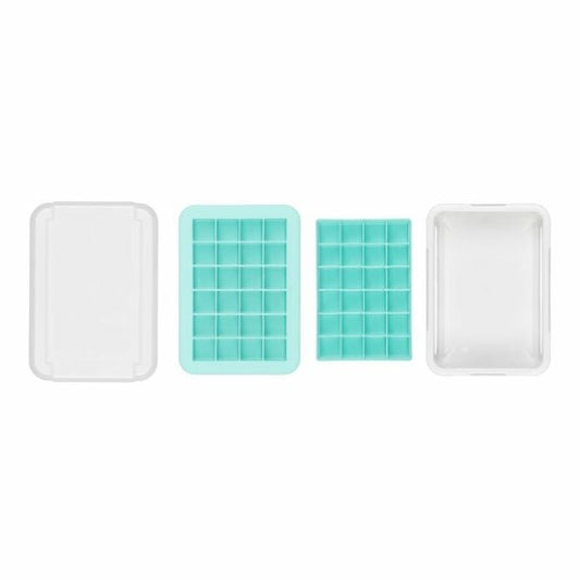 Covered Silicone Ice Cube Tray-Cocktail Cubes - US 6668