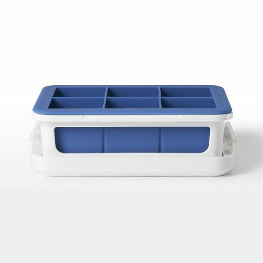 Covered Silicone Ice Cube Tray-Large Cube - US 3777