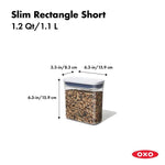 POP Container - Slim Rectangle Short (1.2 Qt.) - US 3503