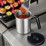 Grilling Basting Pot and Brush Set - US 6332