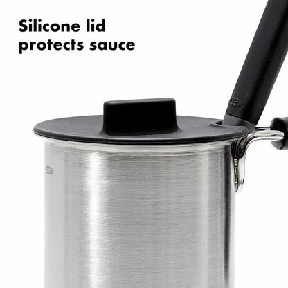 Grilling Basting Pot and Brush Set - US 6332