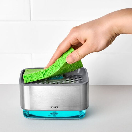 Soap Dispensing Sponge Holder - US 7651