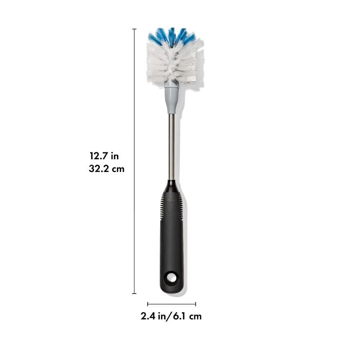 Stainless Steel Bottle Brush with Replaceable Head - US 7774