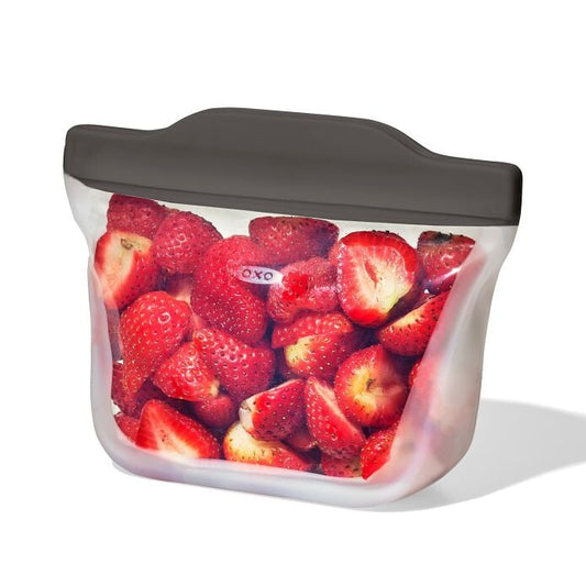 Outdoor Silicone Reusable Stand Up Snack Bag (12 oz) - US 8619