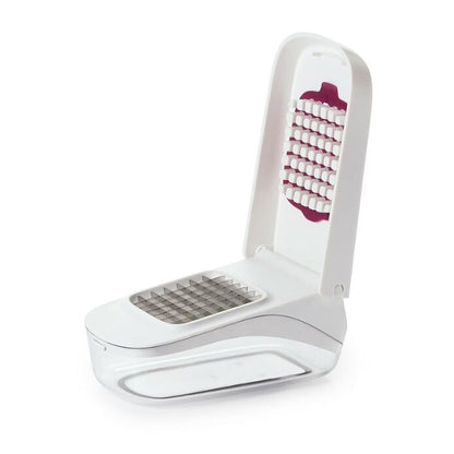 Vegetable Chopper with Easy-Pour Opening - US 4239