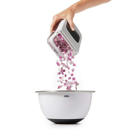Vegetable Chopper with Easy-Pour Opening - US 4239