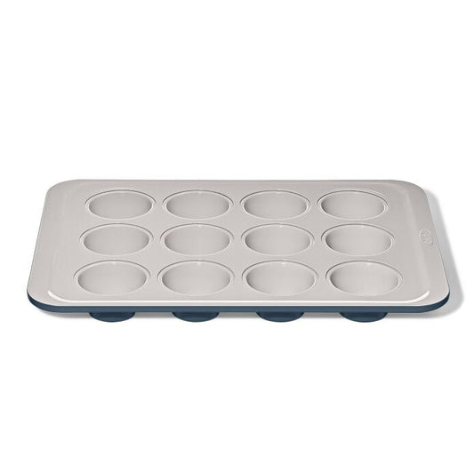 Non-Stick Pro Ceramic Coated Metal Bakeware 12 Cup Muffin Pan – Storm Blue - US 0457