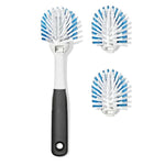 Nylon Bristle Dish Brush with Refills - US 9964