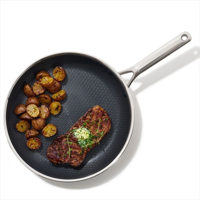 Trident Hybrid Non-Stick Stainless Steel 12 in Fry Pan - US 4583