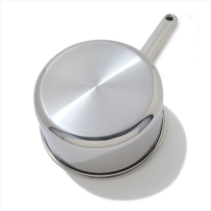 Trident Hybrid Non-Stick Stainless Steel 2.5 Qt Saucepan with Lid - US 6604