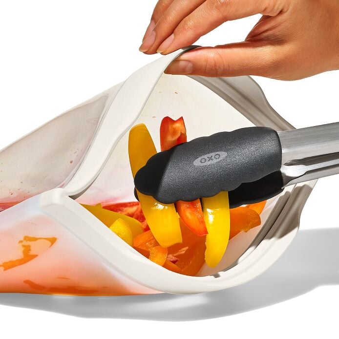 Silicone Reusable Bag - Gallon Bag (128 oz) - Oat - US 6964