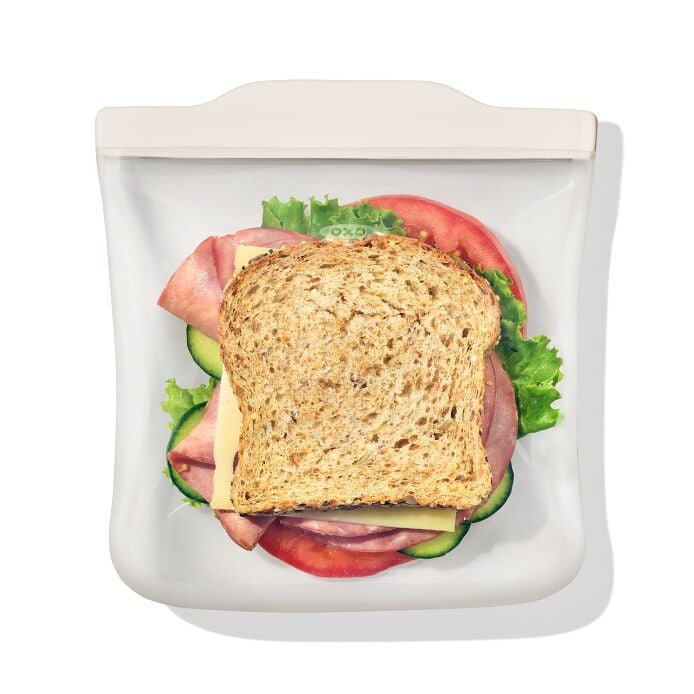 Silicone Reusable Bag - Sandwich Bag (28 oz) - Oat - US 3229