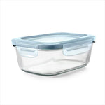 Smart Seal 3.5-Cup Glass Rectangle Container - Arctic Blue - US 6512