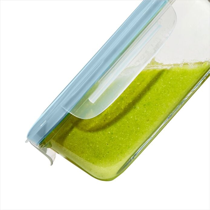 Smart Seal 8-Cup Glass Rectangle Container - Arctic Blue - US 4108