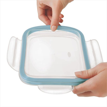 Smart Seal 8-Cup Glass Rectangle Container - Arctic Blue - US 4108