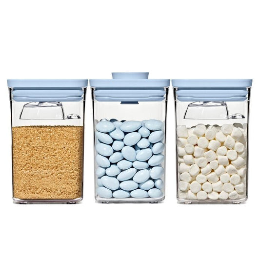 3-Piece POP Container Set with Mini Scoops - Sky Blue - US 5208