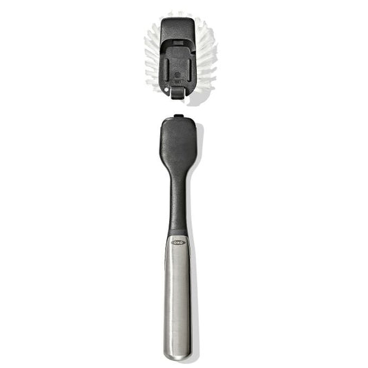 Steel Dish Brush with Replaceable Head - US 6943