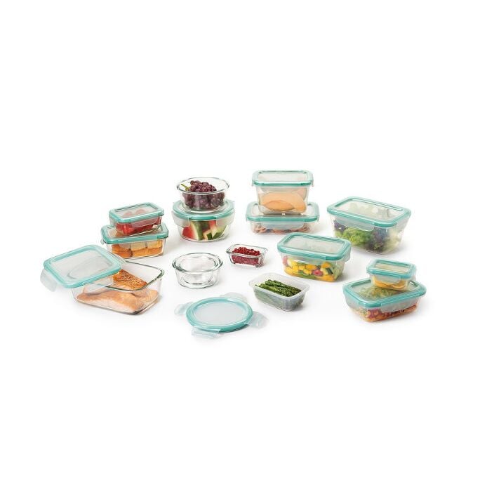 OXO Good Grips 30 Piece Smart Seal Glass & Plastic Container Set - US 1441
