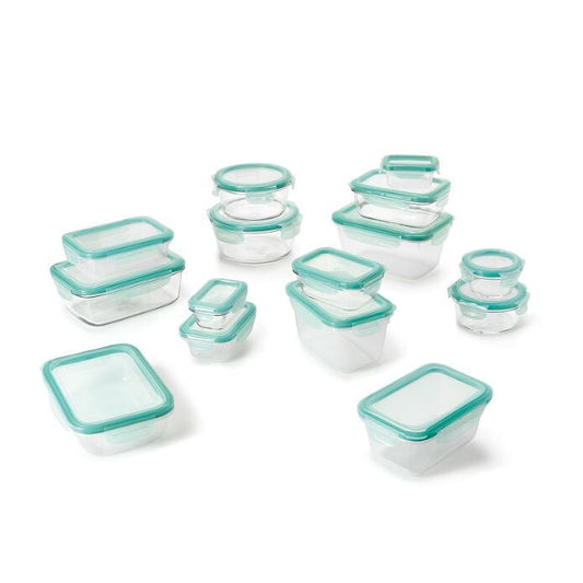 OXO Good Grips 30 Piece Smart Seal Glass & Plastic Container Set - US 1441