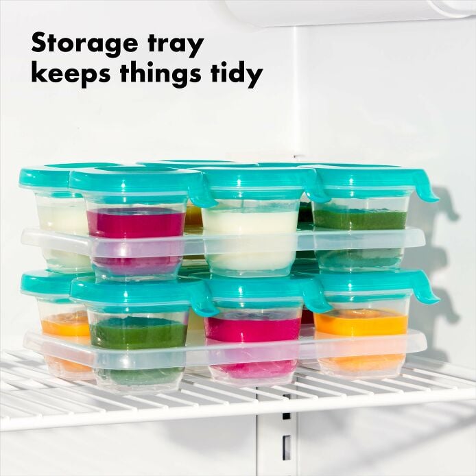 2 oz Baby Blocks™ Silicone Freezer Storage Containers - US 7452