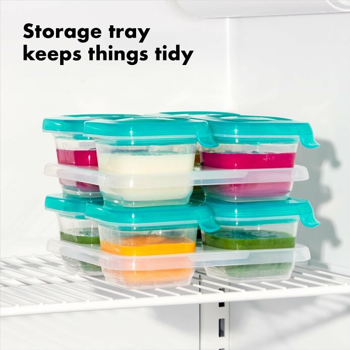 4 oz Baby Blocks™ Silicone Freezer Storage Containers - US 5176