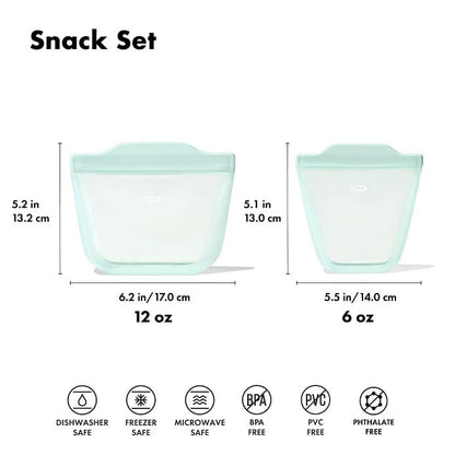 Tot Silicone Reusable Bags – 2 Piece Mixed Snack Set - US 1587