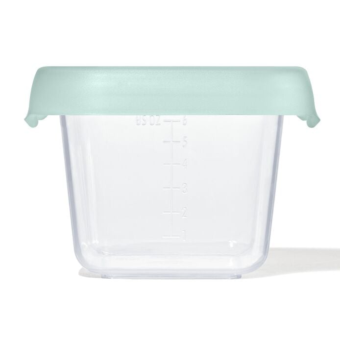 Baby Blocks Food Storage Containers (6 oz) - Opal - US 0755